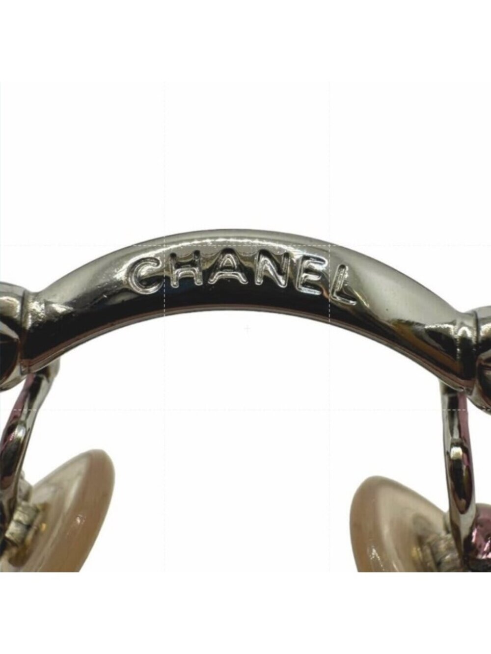 Chanel Vintage Sunglasses Rhinestone CC Logo Rimless Gradient Iridescent - Picture 8 of 10
